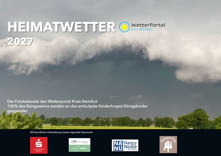 Titelblatt des Wandkalenders Heimatwetter 2027